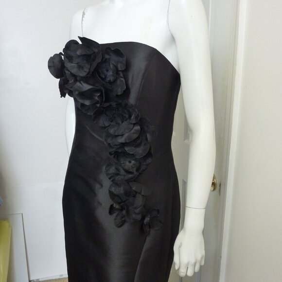 Terani couture 241E2512 3D Floral Strapless Mikado Column Evening Dress - Picture 7 of 8